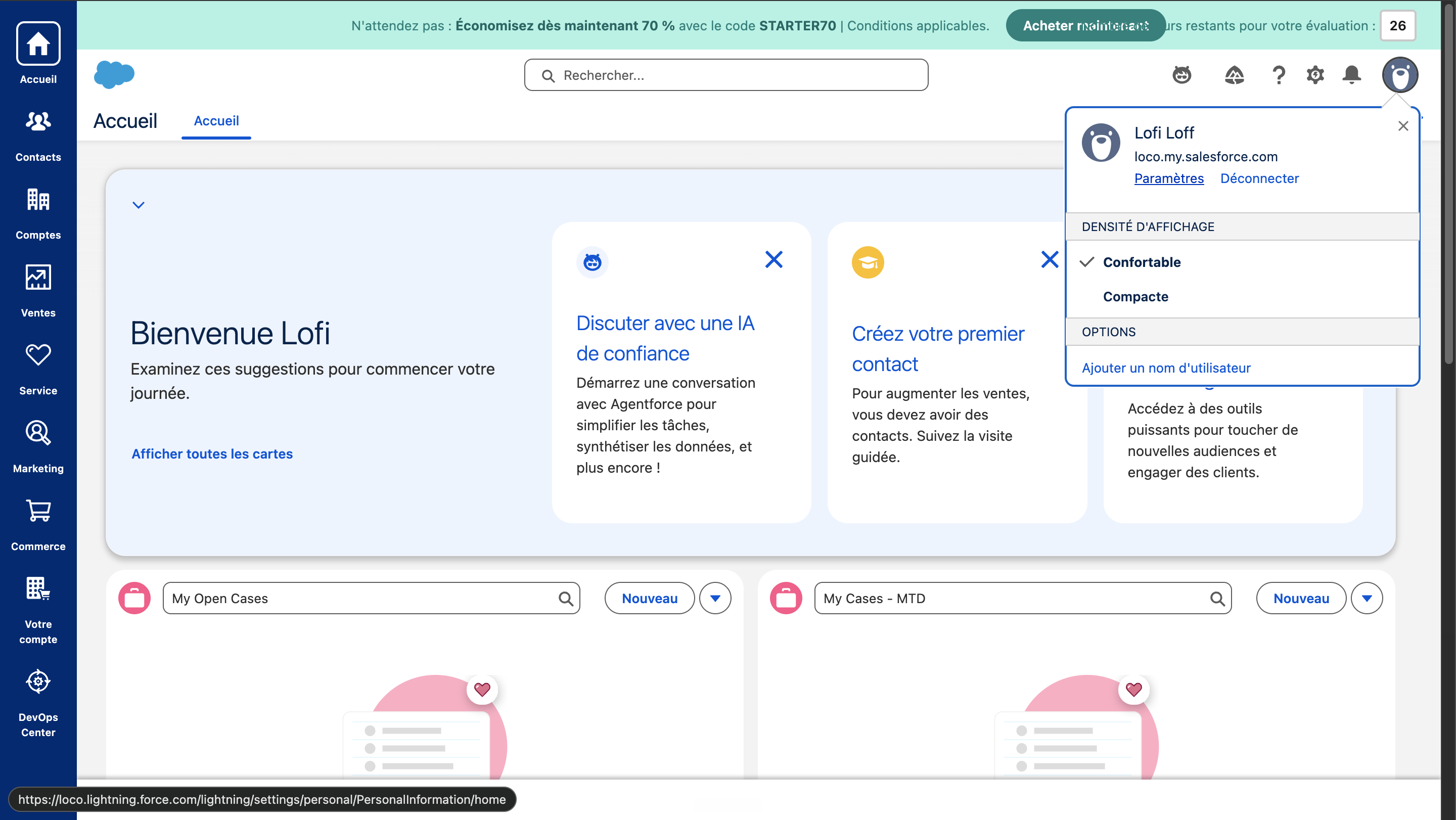 Activation du flux Identifiants client